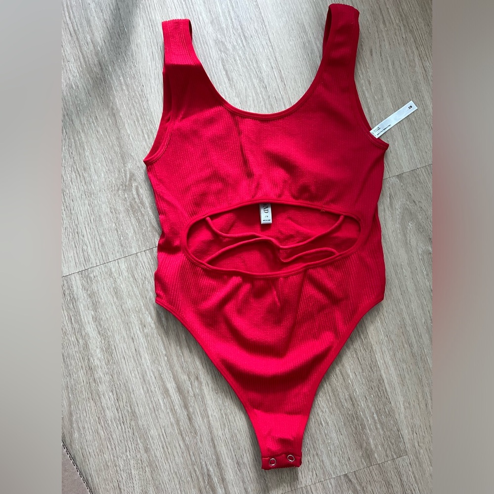 Red bodysuit